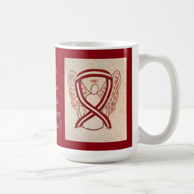 Upplysning om cancer på engelska Ribbon Kaffe kopp (Höger)