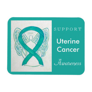 Upplysning om cancer Ribbon Angel Magnet