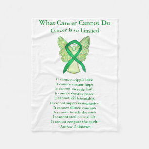 Upplysning om gallblåscancer Ribbon Chemo Blanket Fleecefilt