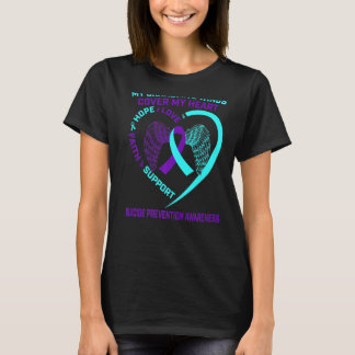 Upplysning om Lila Suicide Prevention Awareness Gr T Shirt