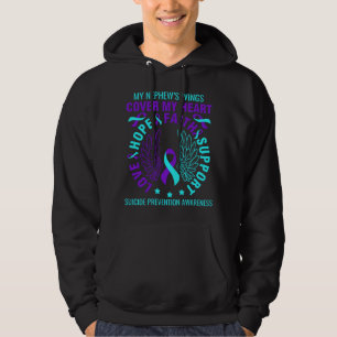 Upplysning om Lila Suicide Prevention Awareness Ne Hoodie