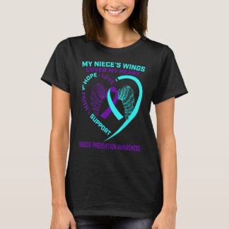 Upplysning om Lila Suicide Prevention Awareness Ni T Shirt