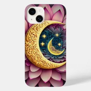 Upplysning om måne och Stars Lotus Flower Enlighte