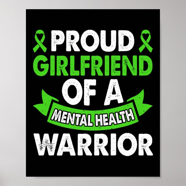 Upplysning om psykisk hälsa Girlkompis Warrior Men Poster (Framsidan)