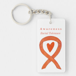 Upplysning om rastolerans - Orange - nyckelkedja f