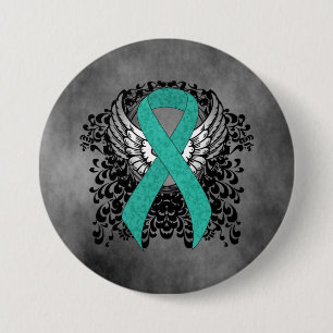 Upplysning om Teal Ribbon Support Knapp