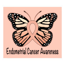 Upplysningsband för endometriecancer Butterfly Awa