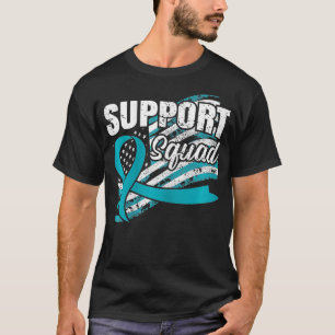 Upplysningsband för peritoneal support Squad USA f T Shirt