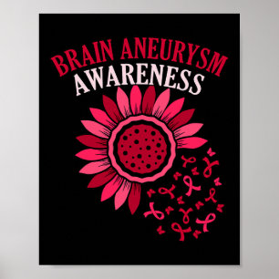 Upplysningsgrad för Ribbon Brain Aneurysm Månadssu Poster