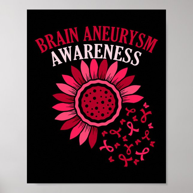 Upplysningsgrad för Ribbon Brain Aneurysm Månadssu Poster (Framsidan)