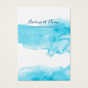 Upplysningskort för vattenfärgsturkos Bakgrund Visitkort