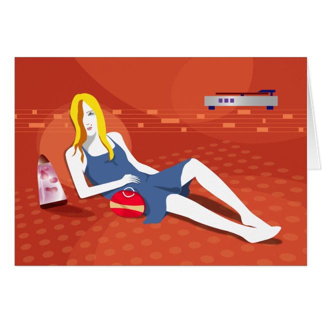 "Upplysningskort" Hälsningskort (Framsidan Horizontal)