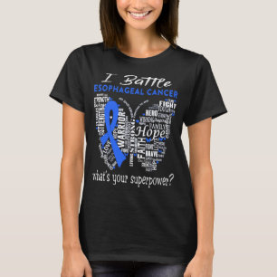 Upplysningsmånad för esofageal Cancer Ribbon Gif T Shirt