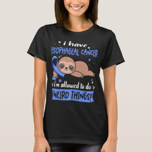 Upplysningsmånad för esofageal Cancer Ribbon Gif T Shirt