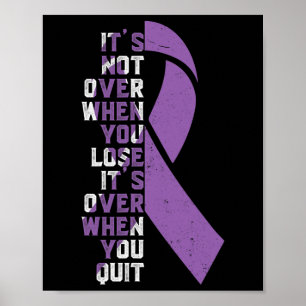 Upplysningsstöd för epilepsi Ribbon Poster