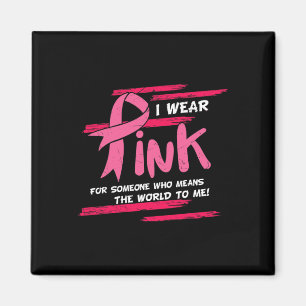 Upplysningsstöd för familjens Bära Rosa Breast Can Magnet