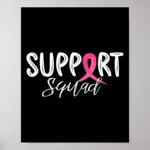 Upplysningsstöd för Rosa av bröstcancer Poster