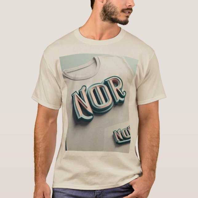 Upplyst 3D-Logotyp Tee (Framsida)