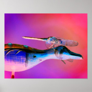 Upplyst Abstrakt av Dragonfly Co Pilot-typ Poster