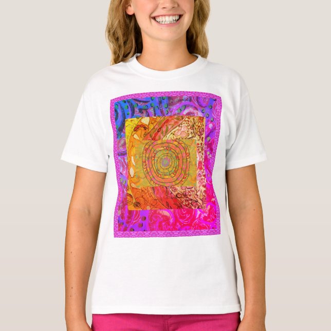 Upplyst Abstrakt T Shirt (Framsida)