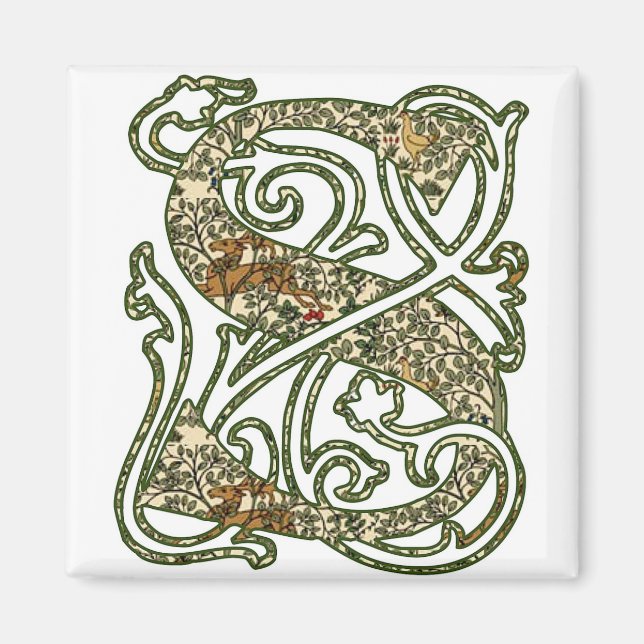 Upplyst Brev ’S’ Magnet (Framsidan)