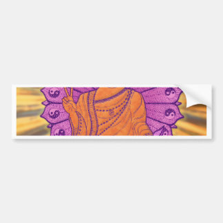 Upplyst Buddha Bildekal