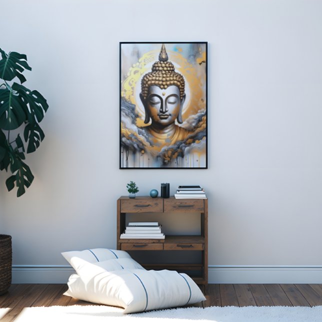 Upplyst Buddha Canvastryck (Enlightened Buddha Canvas Print)