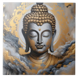Upplyst Buddha Kakelplatta
