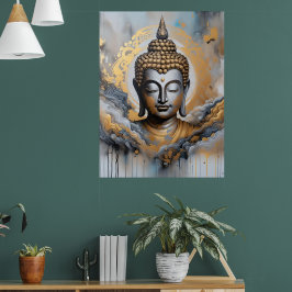 Upplyst Buddha Poster