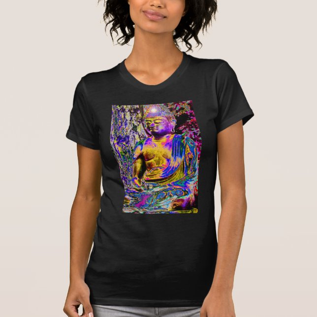 Upplyst Buddha Tee Shirt (Framsida)