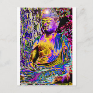 Upplyst Buddha Vykort