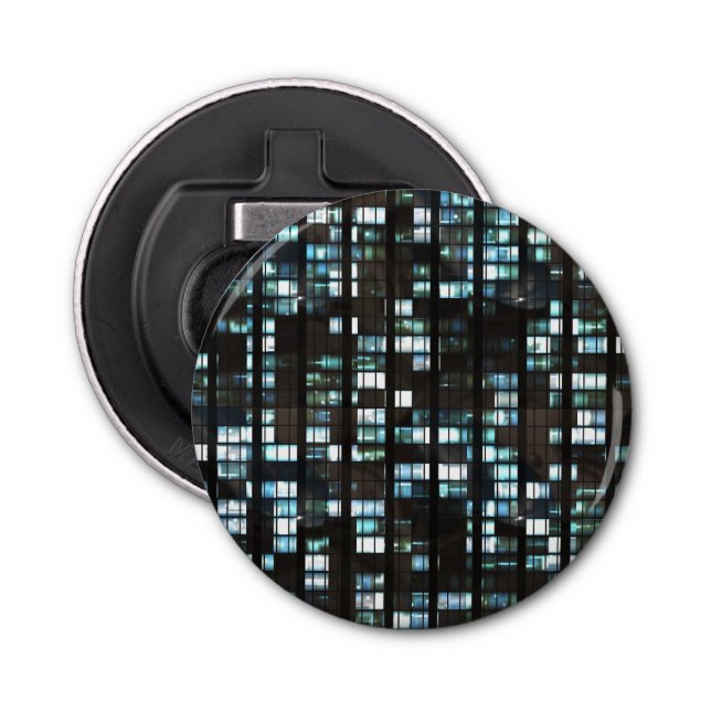 Upplyst fönstermönster flasköppnare (Framsidan)