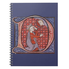 Upplyst första D-anteckningsblock Anteckningsbok