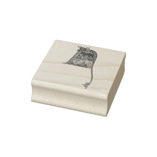 Upplyst första N Stämpel