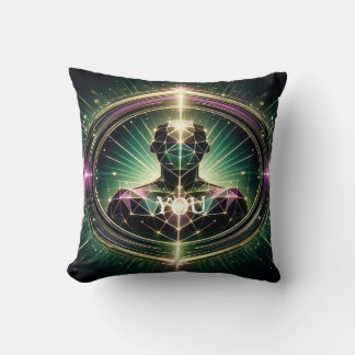 Upplyst Geometric Human" Dekorativ kudde