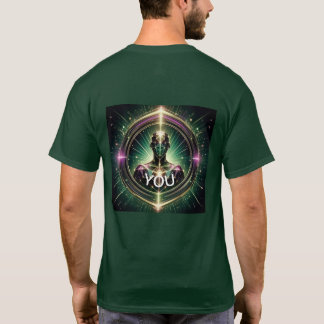 Upplyst Geometric Human ''you'' poster T Shirt
