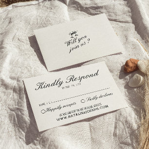 Upplyst handskriven unik modern Bröllop OSA Kort