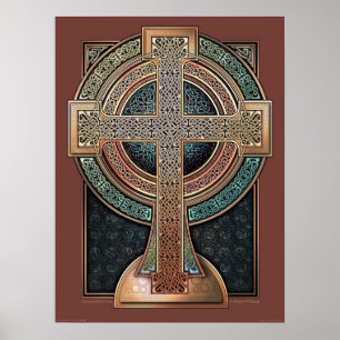 Upplyst keltiskt Kor Poster (18 x 24 tum)