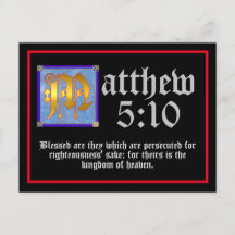Upplyst Lettering Matthew 5 Bible-Gospel-citat