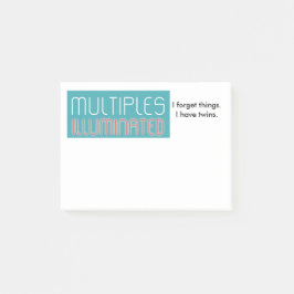 Upplyst mångar Posta-Honom anteckningsblock Post-it Block