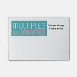 Upplyst mångar Posta-Honom anteckningsblock Post-it Block