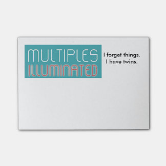 Upplyst mångar Posta-Honom anteckningsblock Post-it Block
