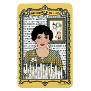 Upplyst med kylskåpet Light_C_4x6 Magnet