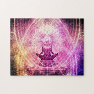 Upplyst meditation Chakra Mind Heart Coherence Pussel