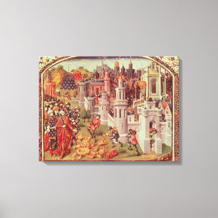 Upplyst miniatyr från en universal canvastryck