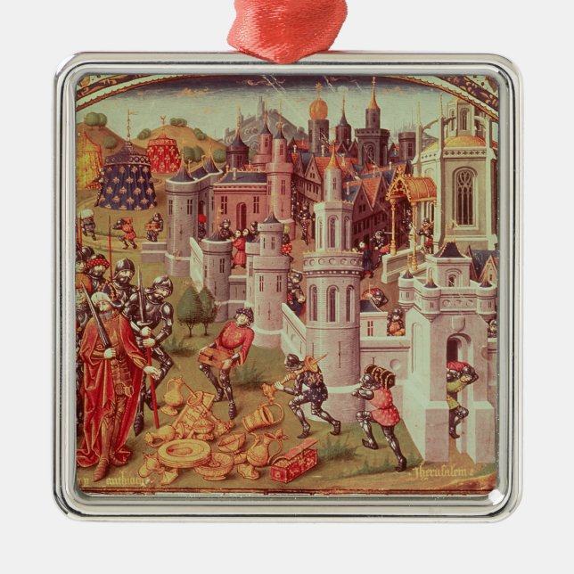 Upplyst miniatyr från en universal julgransprydnad metall (Framsidan)