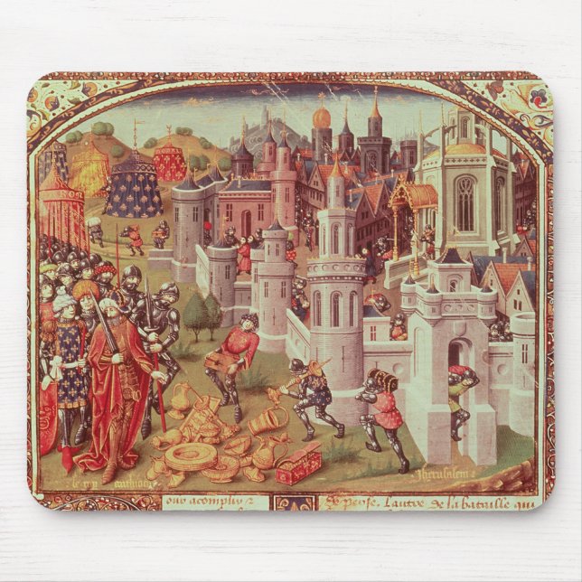 Upplyst miniatyr från en universal musmatta (Framsidan)