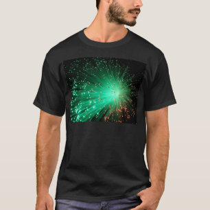 Upplyst optiska fibrer t shirt