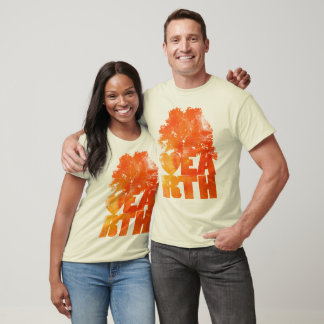 Upplyst orange virvel tee