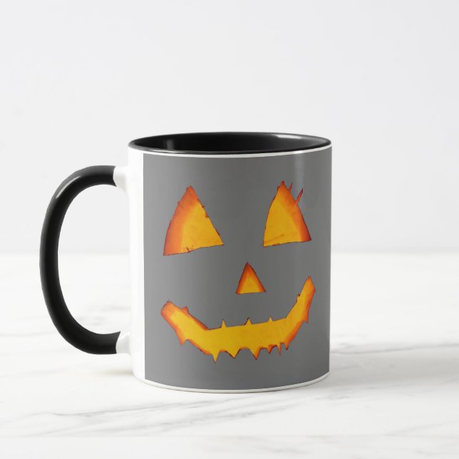 Upplyst Pumpkin Lantern Mugg (Vänster)